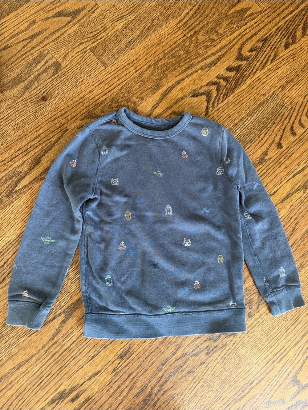 GAP Boys Navy Sweatshirt with Small Multicolor Icons